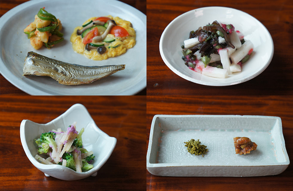 かたくりの宿 朝食一例