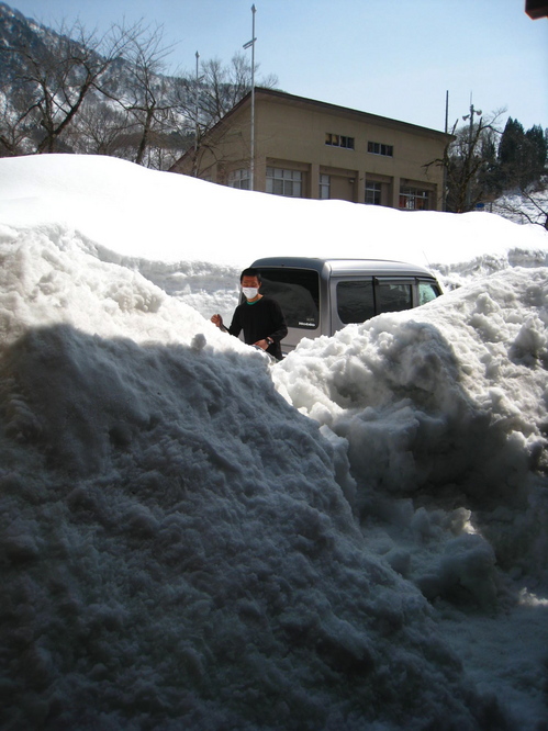 玄関雪